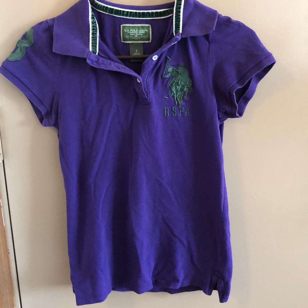 Purple polo top